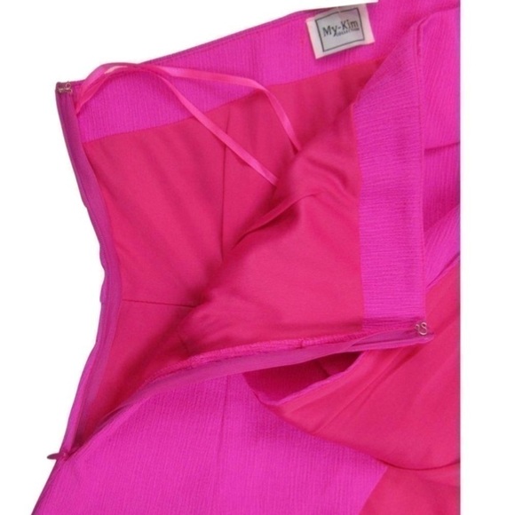 My Kim vibrant pink one shoulder super cool top, NEW - Picture 9 of 10